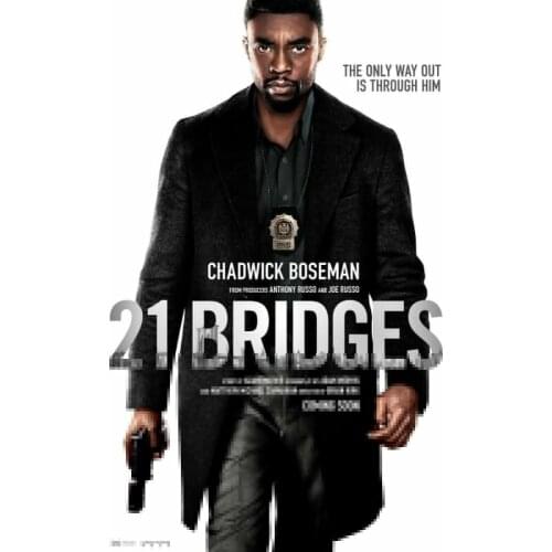 21 Bridges Movie Art print Silk poster Home Wall Decor