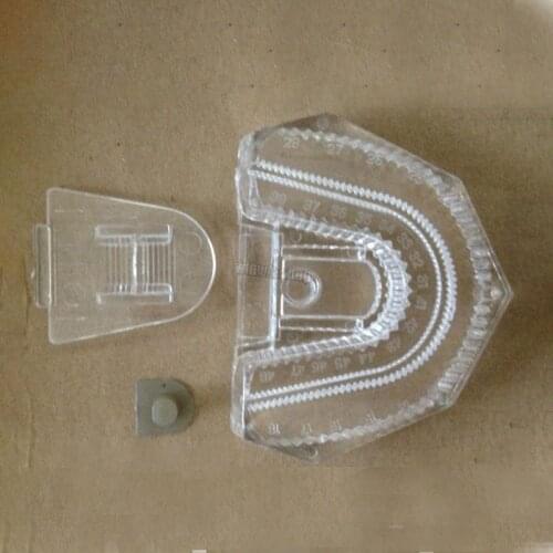 50pcs dental transparent model bottom mold laboratory material strong plastic dental bottom mold model