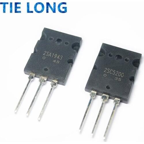 6PCS 2SA1943 TO-3P 2SC5200 TO-3PL=3pair ( 3PCS C5200 + 3PCS A1943 )