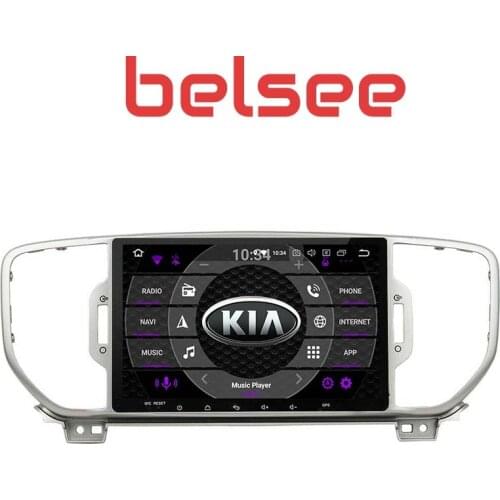 Belsee For KIA Sportage 2016 2017 2018 Android 9.0 Octa Core Ram 4+64G Head Unit Auto Radio Multimedia Player 2Din DVD GPS Navi