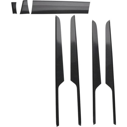 Car Accessories Interior Trims Real Dry Carbon Fiber For Porsche Macan 2014-2017 7pcs add on type