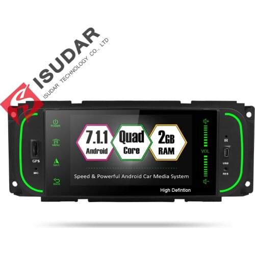 Isudar Car Multimedia player 1din android 7.1.1 5 Inch For Jeep/Chrysler/Dodge/Liberty/Wrangler/Sebring/Grand Cherokee Radio GPS