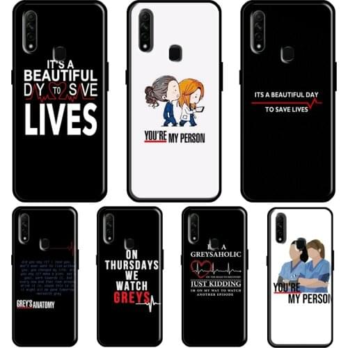 Greys anatomy Case For OPPO A53 A31 2020 A5 A9 A15 A52 A72 A92 A1K A83 A91 A5S Find X3 Pro Reno 2Z Cover