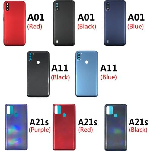 For Samsung Galaxy A01 A11 A21S A41 A70S Back Battery Housing Case Repair Cover Rear Door Case Replacement