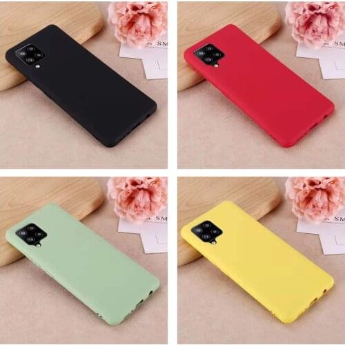 Candy color Phone Case For Samsung galaxy A12 A32 A42 A52 A72 4G 5G A11 A21 A21S A31 A41 A51 A71 A81 A91 Silicone TPU Back Cover