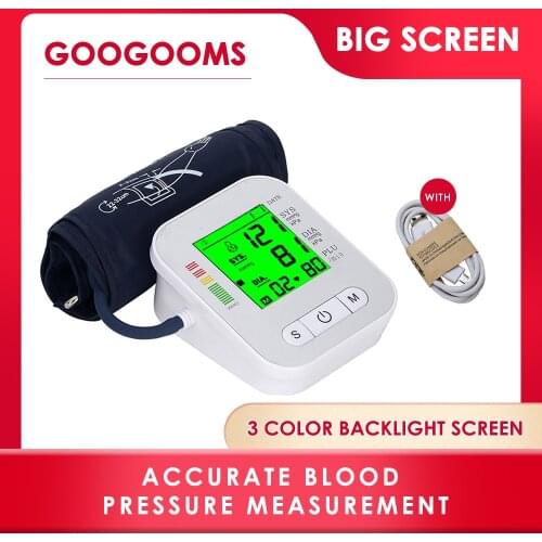Home Family Tonometer Blood Pressure Monitor Medical Equipment Arm Apparatus for Measuring Pressure Heart Beat Monitor Device