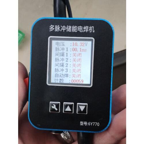 6Y770 Double Pulse Spot Welder Control Panel Spot Welding Pen Needle Energy Storage Spot Welder Integrated Spot Welding Pen