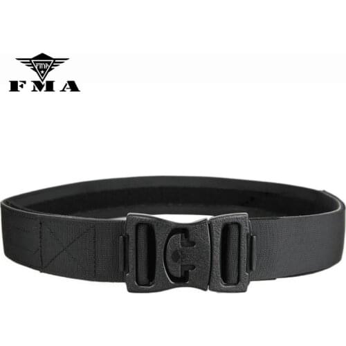 FMA Waist Support Belts Black Tactical Airsoft Military Army Canvas Belt Competitive Outer Adjustable Wargame Molle