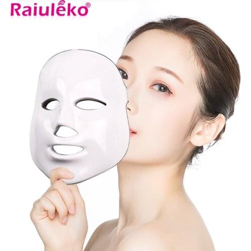7 Colors Photon LED Facial Mask Led Skin Rejuvenation Anti Acne Wrinkle Beauty Treatment Salon Home Use Therapy Face Care