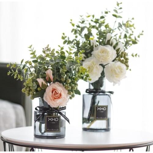 Ins Nordic simulation flower living room furnishing artificial flower suit silk flower bouquet home decoration accessories