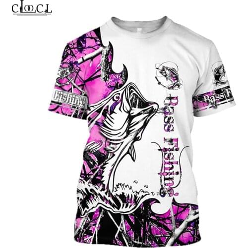 HX Newest Popular Bass Fishing 3D Print Men Women Fashion T-shirts Harajuku Clothes Tops Oversized Tee Shirts Tops Drop Shipping