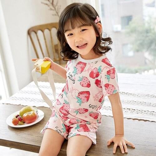 Baby Girls Pajamas New Summer Long sleeve Childrens Clothing Boys Sleepwear Cotton Pyjamas Sets For Kids 2 4 6 8 10 12 Years