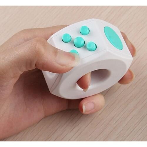 Plastic Stress Relief Press Vent Toy Autism Decompression Toy Fidget Ring Creative Leisure Toys Keychain Simple Anti Anxiety Toy