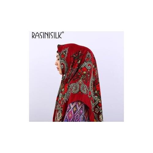 Headscarf Factory Outlet Muslim Scarf Islamique Ethnic Style Square Hijabs Headscarf Arabian Print Headscarf Square Towel