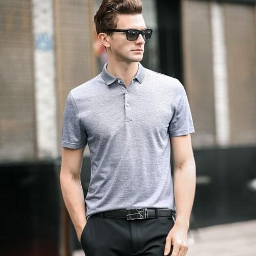 2020 new arrival summer men 100% cotton Polo Shirts men,Mens Short Sleeve Business Casual Male Polo shirt size S-3XL