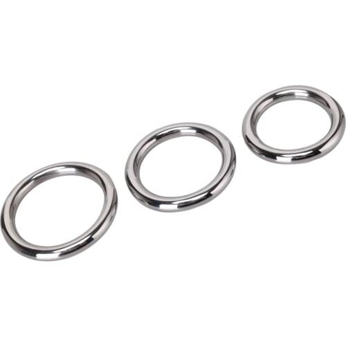 Sex Ring Stainless Steel Penis Ring Sex Toys for Men Round Cock Rings Sex Ring Anal Rings Bdsm Men