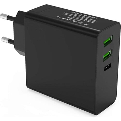 USB C PD Wall Fast Charger 65W USB Type C Power Adapter 3 Port PD3.0 QC3.0 Laptop Phone Quick Charger for iPhone MacBook Pro Air