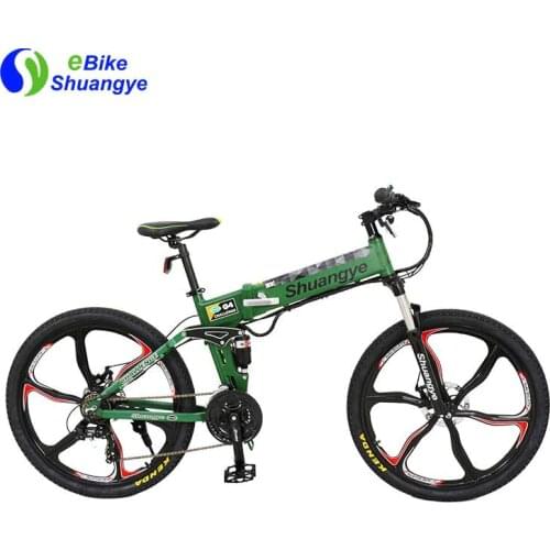 26''foldable mountain electric bike with hidden battery road ebike