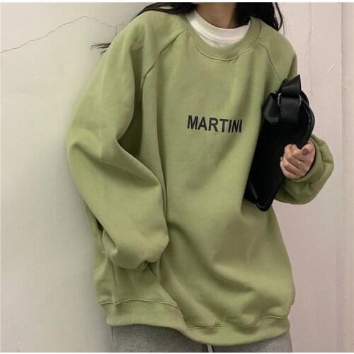 Womens Hoodies Solid Color Long Sleeves Oversize Cotton Loose Thin Pullover Wholesale 2022 Winter New Fashion Casual Clothes
