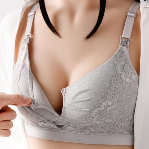 Thin Breastfeeding Bras Maternity Nursing Bra for Feeding Nursing Underwear Clothes for Pregnant Women Front Closure Sujetador