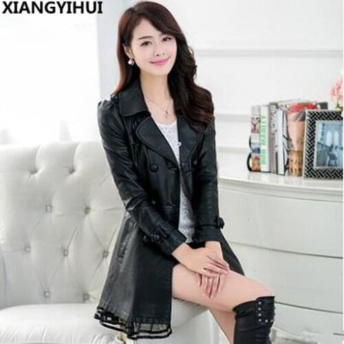 TQGQG Womens Fashion Leather Jackets