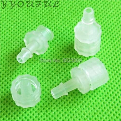 6X4MM printer ink tube connector for Seiko head Infinity Challenger Phaeton Zhongye Flora Wit color ink pipe clip cover plu 1set