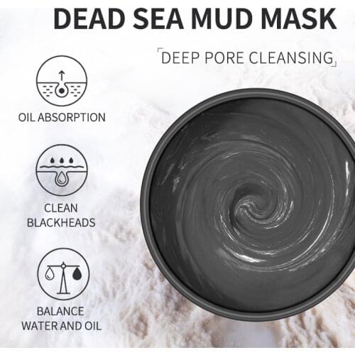 Dead Sea Mud Mask Oil Control Moisturizing Moisturizing Acne Brightening Skin Deep Cleansing Pore Facial Treatment 100g