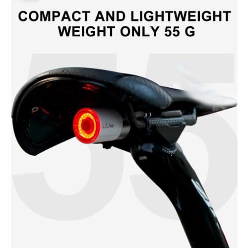 Bike Smart Tail Light Q5 Bicycle Brake Sensing Flashlight Cycling Auto Start / Stop Rear Light USB Charge IP56 LED Cycling Light