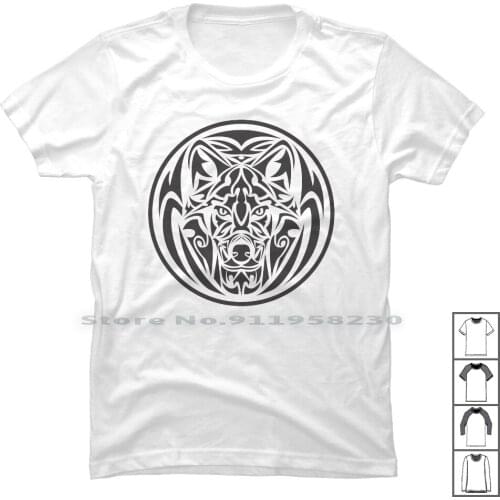 Wolf Vector T Shirt 100% Cotton Shopping Clothing Vector Lovers Thing Wolf Ping To