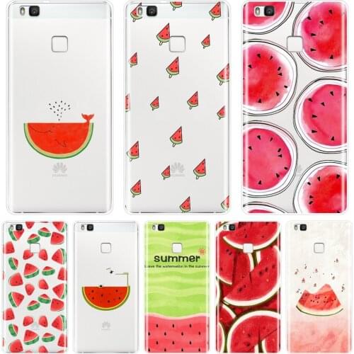 Back Cover For Huawei P8 P9 P10 P20 Lite 2017 Watermelon Phone Case Silicone For Huawei P9 Lite Mini P10 P Smart Plus P20 Pro