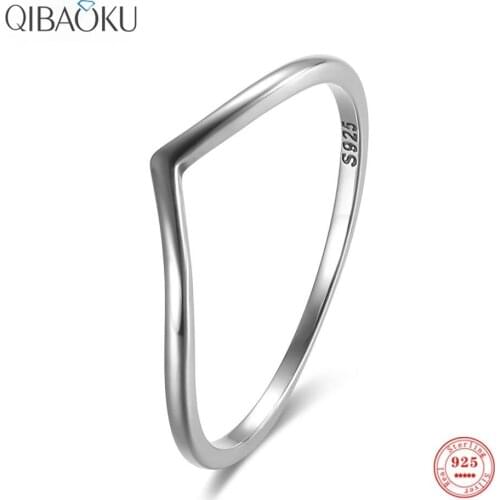 Sterling Silver 925 Rings Sharp Corner Smooth Finger Ring Fine Jewelry for Women Creativity Silver Oxide Ring