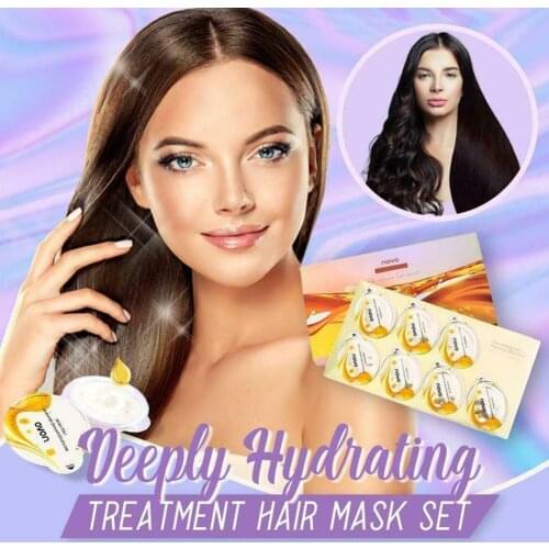 12ml*7 Moisturizing Nourishing Repairing Hair Mask Repair Damage Restore Soft Hair Deep Repair Keratin Anti Hair Loss Hair Care