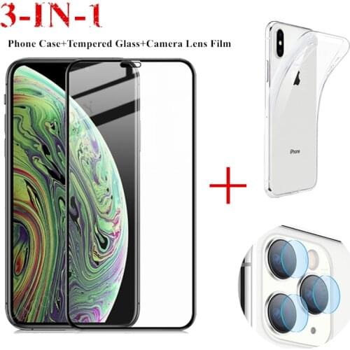 2Pcs For iPhone 12 Pro Max Glass Tempered Glass for Apple iPhone 12 Pro Max Mini 11 SE 2020 XR Screen Protector Camera Lens Film