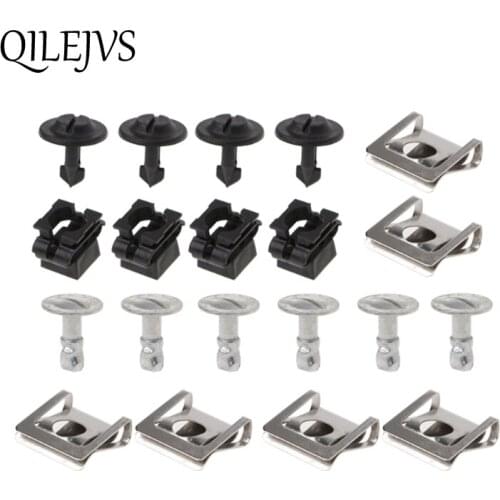 20PCS Undertray Guard Engine Under Cover Fixing Clips Screw KIT For AUDI A4 A6