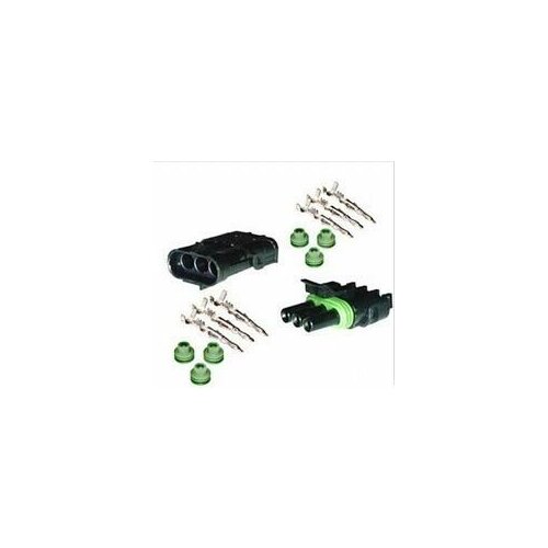 Free shipping CLEARANCE SALE For Delphi Weather Pack 3 Pin Weatherpack Kit 18-20 AWG 12v connector