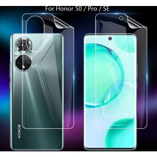 For Honor 50 Honor50 Pro SE 5G Clear TPU / Matte Anti-Fingerprints Hydrogel Full Cover Soft Screen Protector Film (Not Glass)