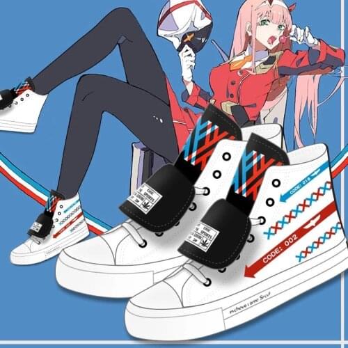 DARLING in the FRANXX Anime cartoon fashion students high help cosplay cos shoes canvas shoes casual comfortable men and woman