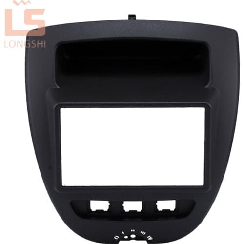 Double 2 Din Car DVD Panelstereo Fascia for Toyota Aygo/For Peugeot 107/Citreon C1 2005 2006 2007 2008 2009 2010 2011 2012 2013
