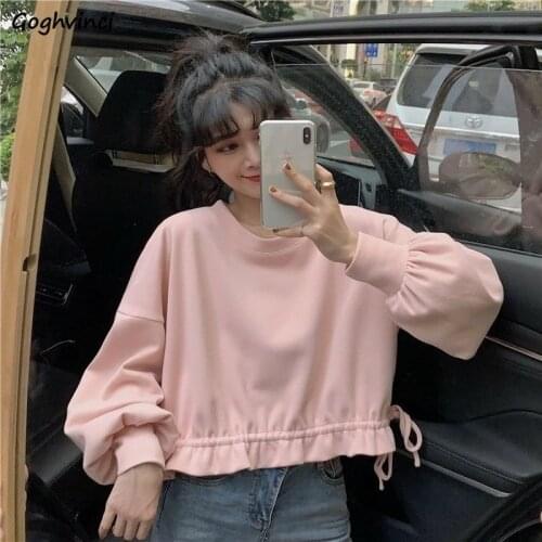 No Hat Hoodies Women Pullover Sweet Female Kawaii Loose Design Leisure Fashion Popular Autumn Coat Korean Style Sweatshirts Chic