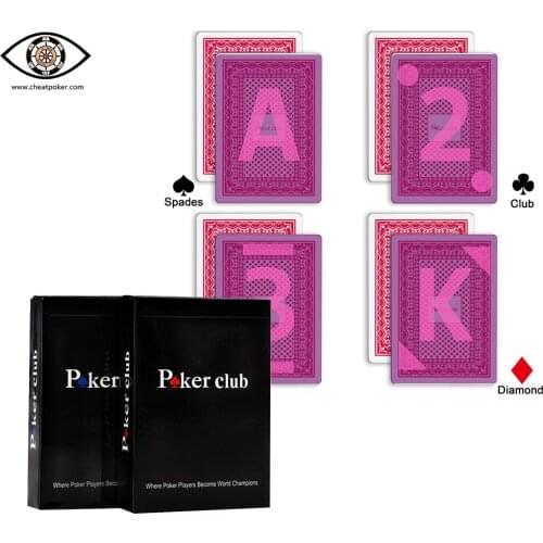 Marked Playing Cards for Contact Lenses Anti Cheating Poker Club Magic Category Deck Plastic Waterproof Party Board Game