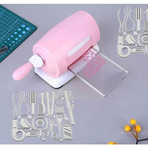 Barber Tools Metal Cutting Dies DIY Photo Album Scrapbooking Die Dryer Making Crafts Cuts Stencil Hair Card New K8Z9