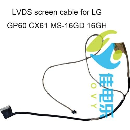 LVDS LCD Cable For MSI GP60 CX61 MS 16GD 16GH K1N 3030011 V03 connector cables 30 pins laptop parts internal wiring original new