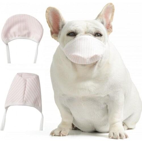 3Pcs Dog Mask Reusable Soft Cotton Face Mask Muzzle Mask Adjustable Strap Pet Protective Masks For Small Medium Big Dogs Muzzle