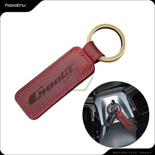 Motorcycle Keychain Cowhide Key Ring Case for BMW C400GT C400 Scooter Models