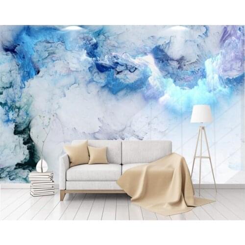 Beibehang Custom wallpaper modern minimalist abstract colorful cloud mural TV background wall murals 3d wallpaper papier peint