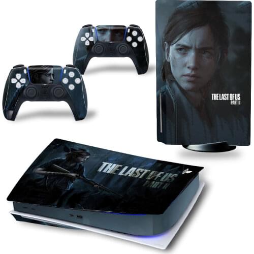THE LAST OF US PS5 Disc Edition Skin Sticker for Playstation 5 Console & 2 Controllers Decal Vinyl Protective Skins Style 10
