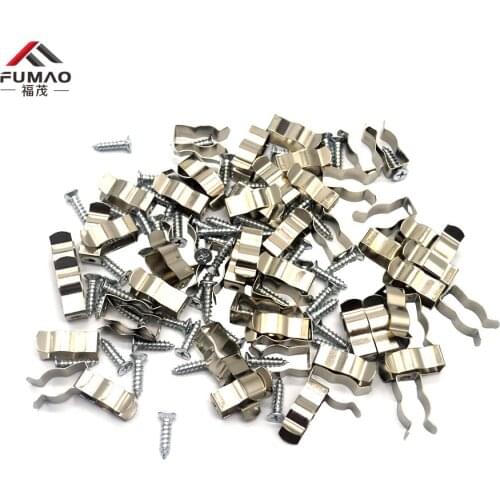 Manufacture stainless steel T4 T5 T6 T8 T9 T10 T12 fluorescent lamp holder metal tube springs clips
