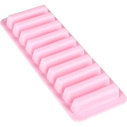 3d Silicone Chocolate Bar Finger Shaped Mold Cake Bakeware Cookie Candy Pastry Baking Not Stick Reusable Silicone Mold
