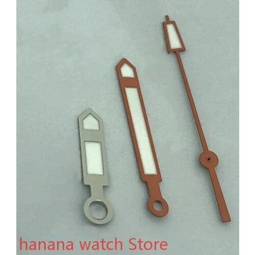 Watch pointer orange needle luminous pointer suitable for ETA 2836 2824 Miyota 8205 8215 821A DG 2813 3804 MH35 36 movement