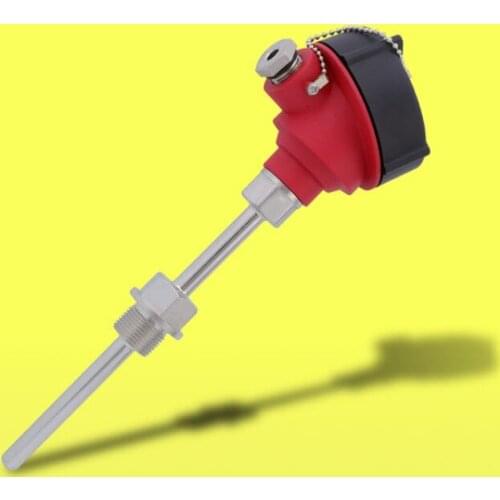 WZP armored thermal resistance temperature transmitter high precision waterproof Pt100 armored K type thermocouple sensor
